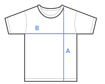 T-Shirt Size Diagram